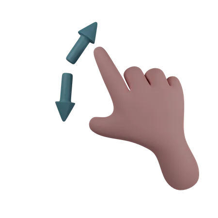 Zoom Hand Gesture Contains PNG BLEND And OBJ 3D Illustration