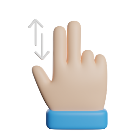 Zoom-Handgeste  3D Icon