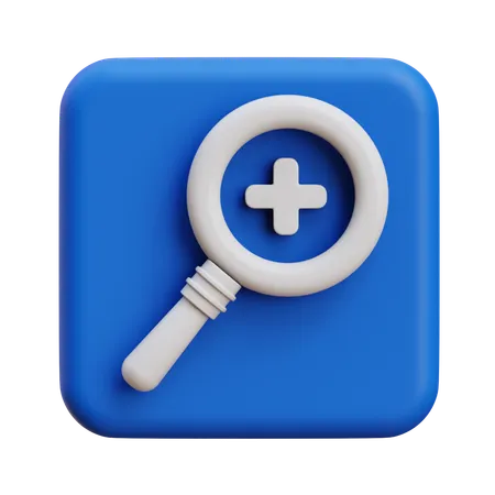 Zoom In  3D Icon