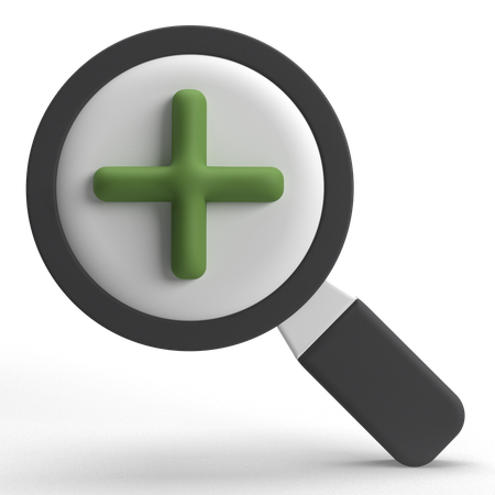 Zoom In  3D Icon
