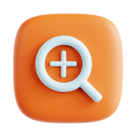 Zoom in  3D Icon