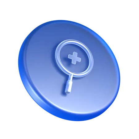 Zoom In  3D Icon