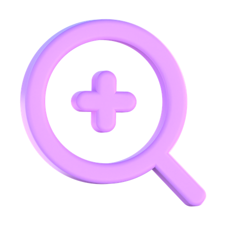 Zoom In  3D Icon