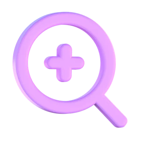 Zoom In  3D Icon