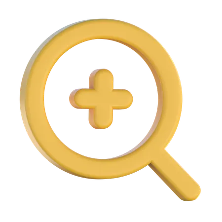 Zoom In  3D Icon