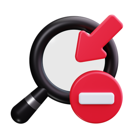 Zoom in  3D Icon