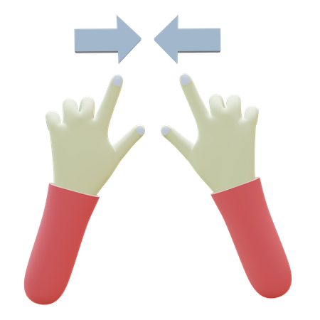 Fingergeste vergrößern  3D Icon