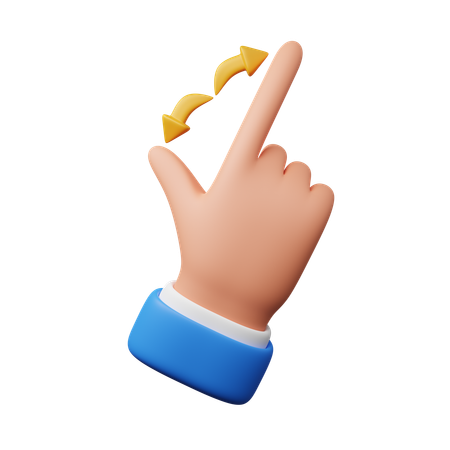 Zoom in hand gesture  3D Icon