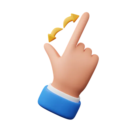 Zoom in hand gesture  3D Icon