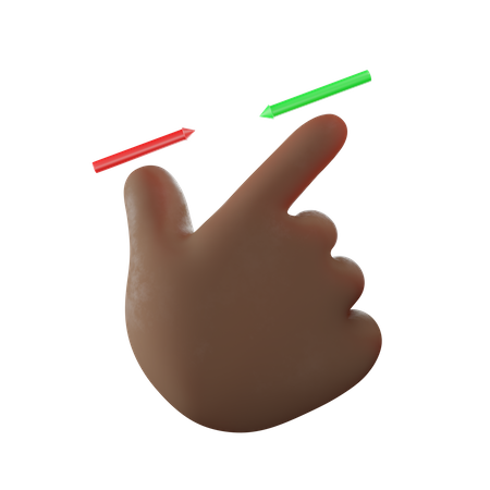 Vergrößern - Touch-Handgeste  3D Illustration