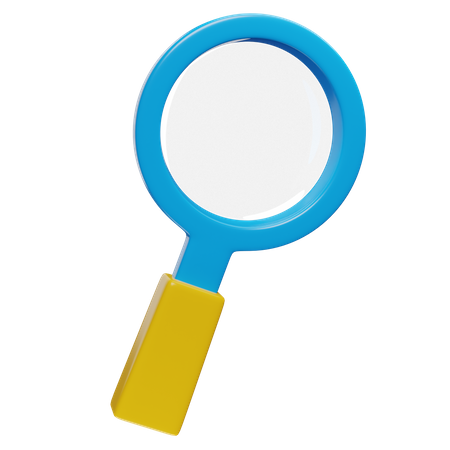 Zoom Magnifying Glass  3D Icon