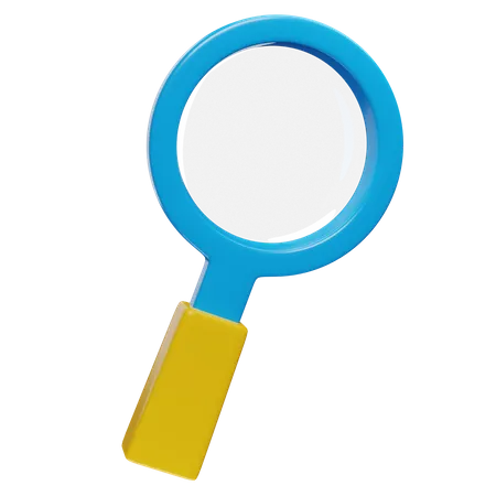 Zoom Magnifying Glass  3D Icon