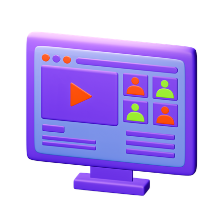 Zoom-Meeting  3D Icon