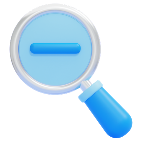Zoom Out  3D Icon