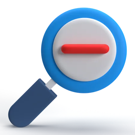 Zoom Out  3D Icon