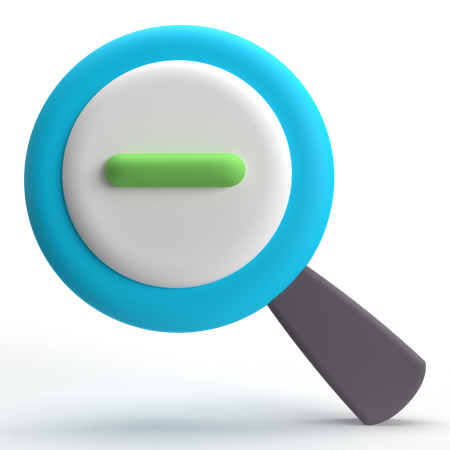 Zoom Out  3D Icon