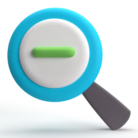 Zoom Out  3D Icon