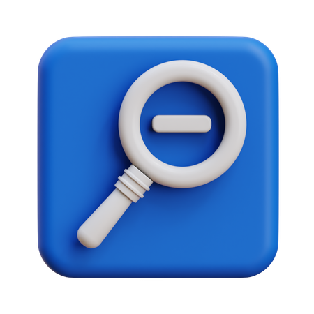 Zoom Out  3D Icon