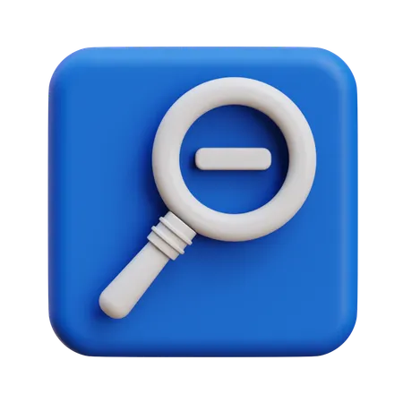 Zoom Out  3D Icon