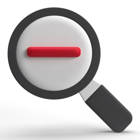 Zoom Out  3D Icon