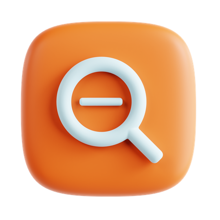 Zoom out  3D Icon