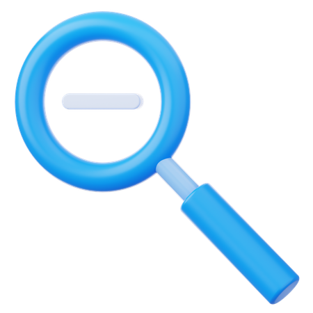 Zoom Out  3D Icon