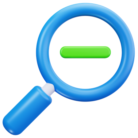 Zoom Out  3D Icon