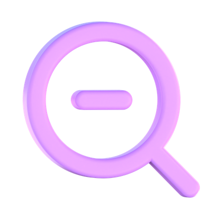 Zoom Out  3D Icon