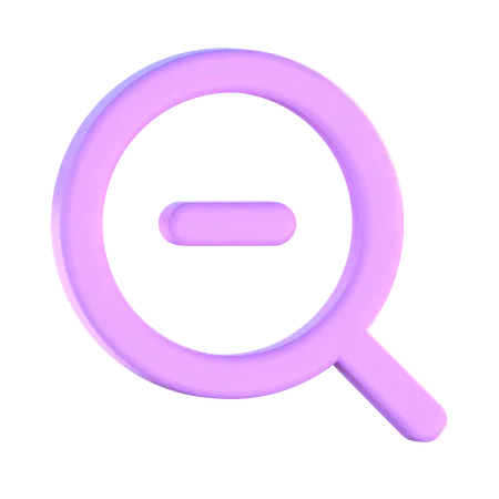 Zoom Out  3D Icon