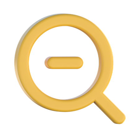 Zoom Out  3D Icon