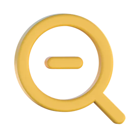 Zoom Out  3D Icon