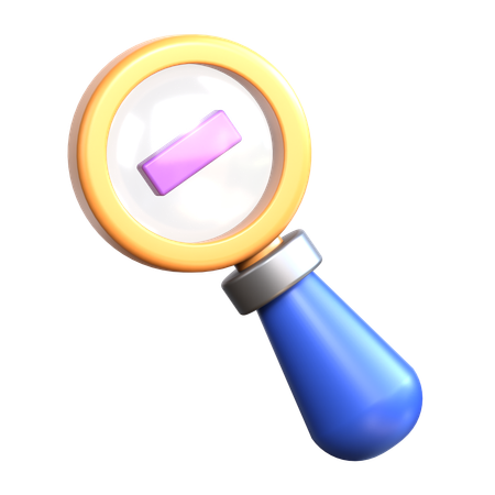 Zoom Out  3D Icon