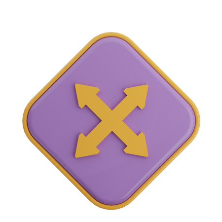 Seta de zoom  3D Icon
