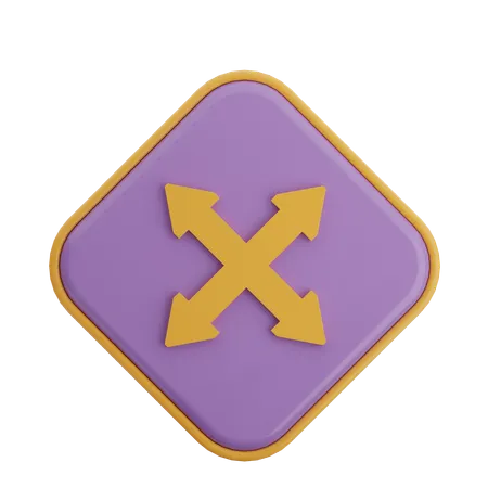 Seta de zoom  3D Icon