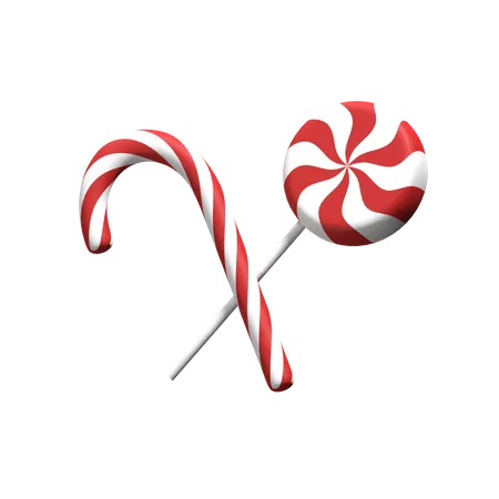 Zuckerstange  3D Icon