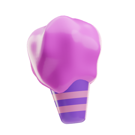 Zuckerwatte  3D Icon