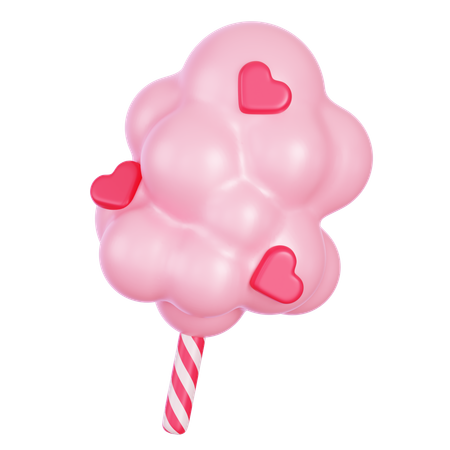 Zuckerwatte  3D Icon