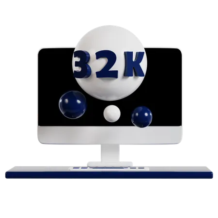 Zukunftsvision Technologie 32K  3D Illustration