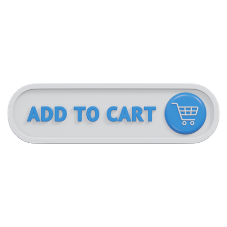 Schaltfläche „Zum Warenkorb hinzufügen“  3D Icon
