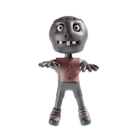 Zumbi em pé  3D Icon