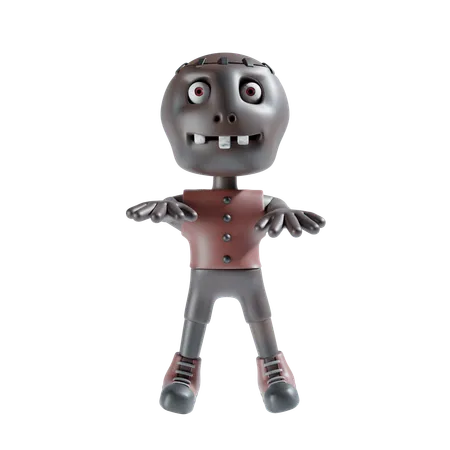 Zumbi em pé  3D Icon