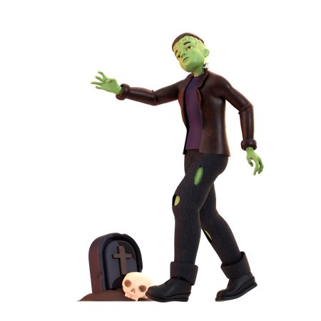 Zumbi Frankenstein  3D Icon