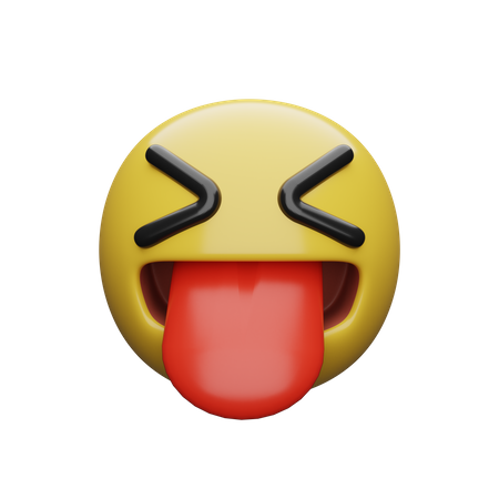 Zunge herausstrecken  3D Emoji