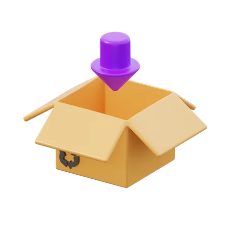 Zur Box hinzufügen  3D Icon