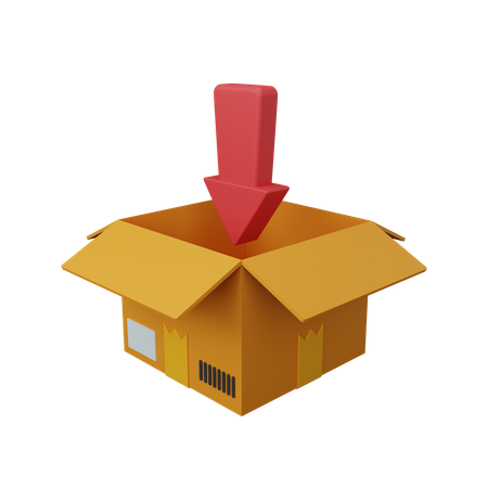 Zur Box hinzufügen  3D Icon