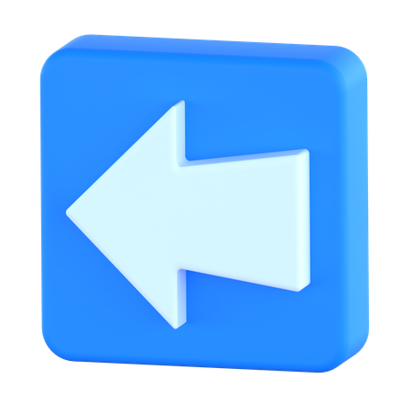Zurück-Pfeil  3D Icon