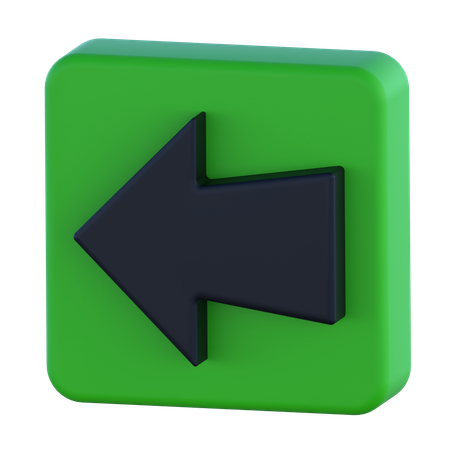 Zurück-Pfeil  3D Icon