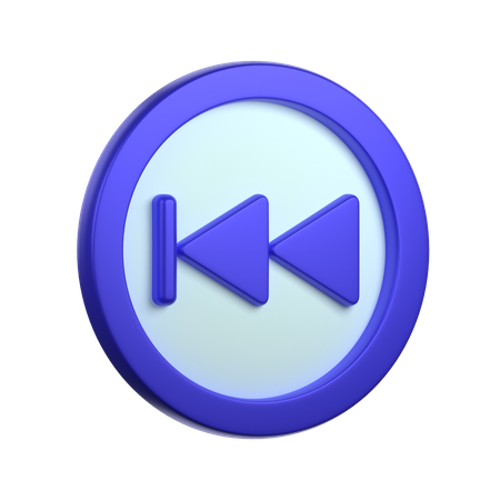 Schaltfläche „Zurück springen“  3D Icon