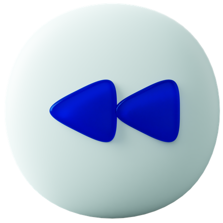 Zurückspulen  3D Icon