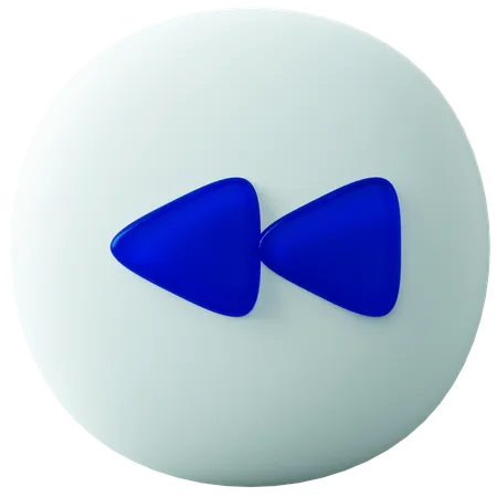 Zurückspulen  3D Icon